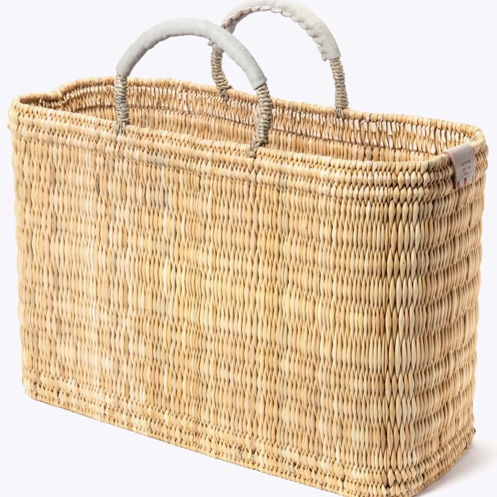 Woven Straw Tote Bag